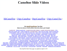Tablet Screenshot of cameltoeslidevideos.com